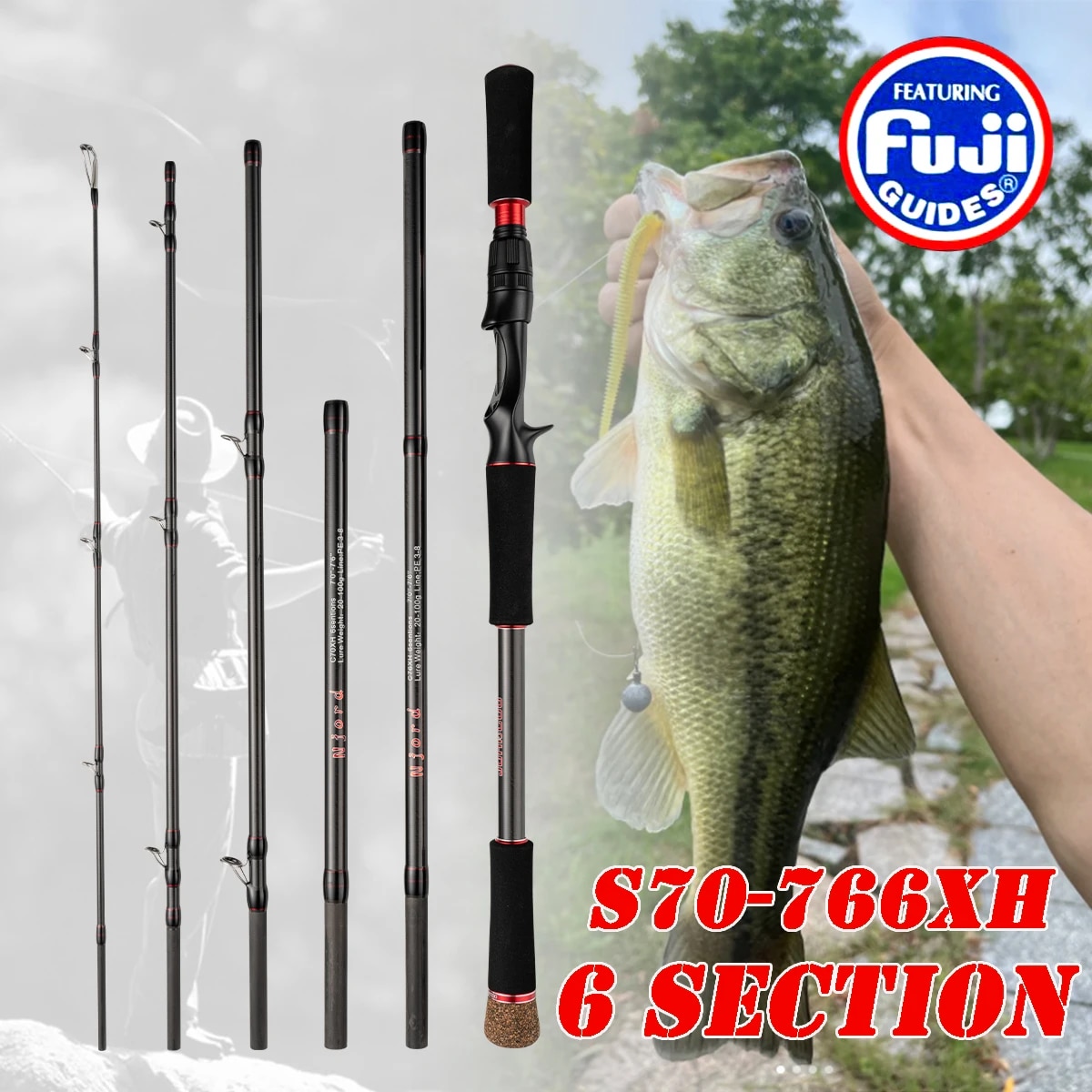 Fishing Rod 6 Section Casting  - Fishing Rod Surf ulasan dan harga