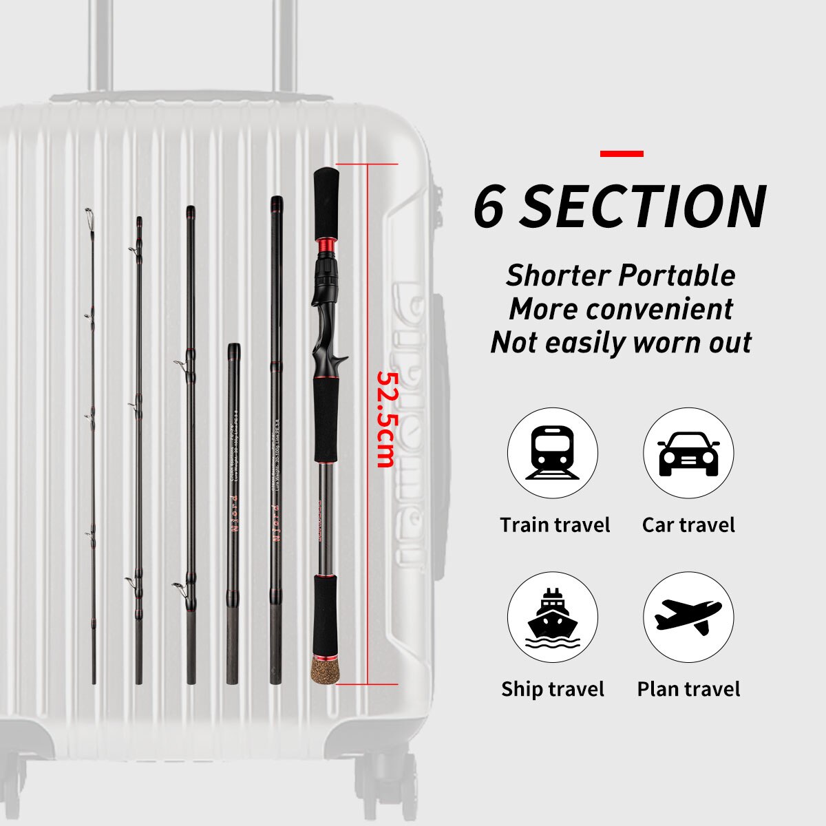 Fishing Rod 6 Section Casting  - Fishing Rod Surf ulasan dan harga